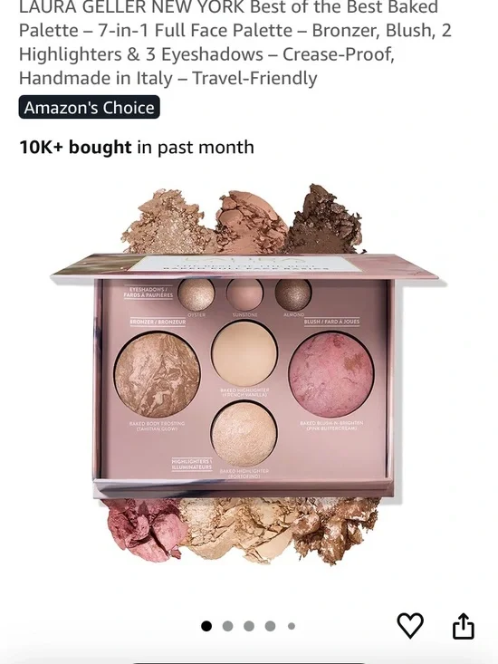 Laura Geller Pink & Beige Multi-Use Baked Face Palette