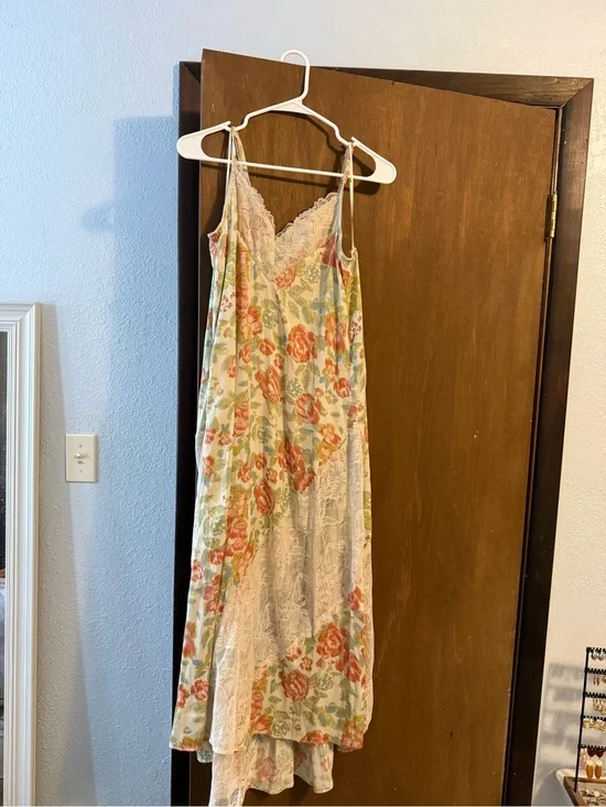 Free People Floral Sheer Lace Maxi Dress