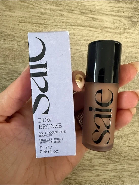Saie Dew Bronze Liquid Bronzer - Warm Brown Shade