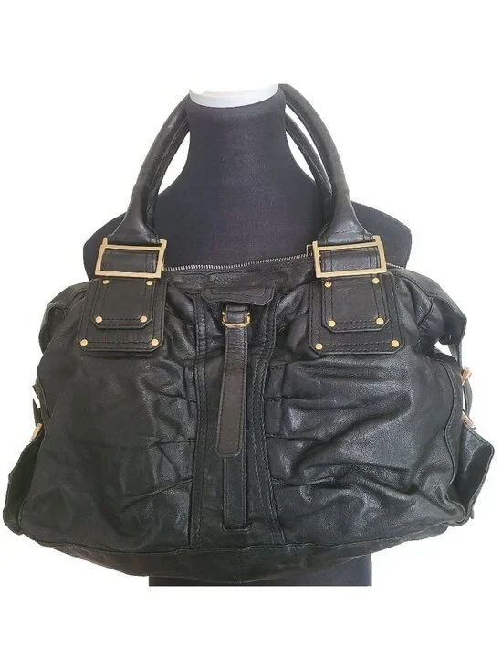 Kooba Leather Rose Hobo Bag Black Excellent Condition Vintage