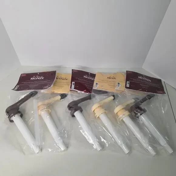 Monin 64 Oz Dark Chocolate Sauce Pump 15mL Dispenser BPA Free New Lot 6