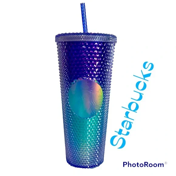 Starbucks HTF Purple/Blue Sparkle Studded Tumbler