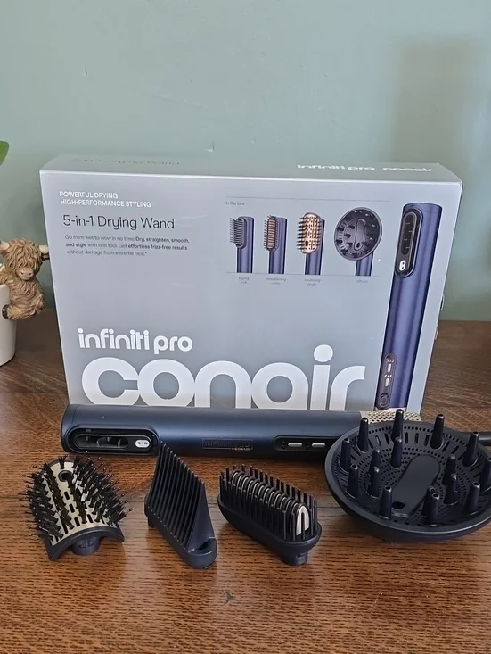 Conair InfinitiPro 5-in-1 Drying Wand Hair Styler - Blue DigitalAIRE drying Wand