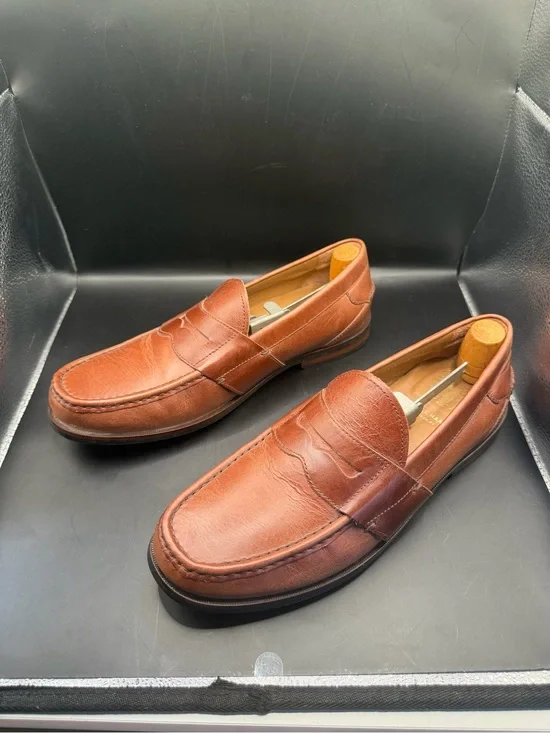Cole Haan Brown Leather Penny Loafers Men’s Size 8.5 Classic Dress Shoes