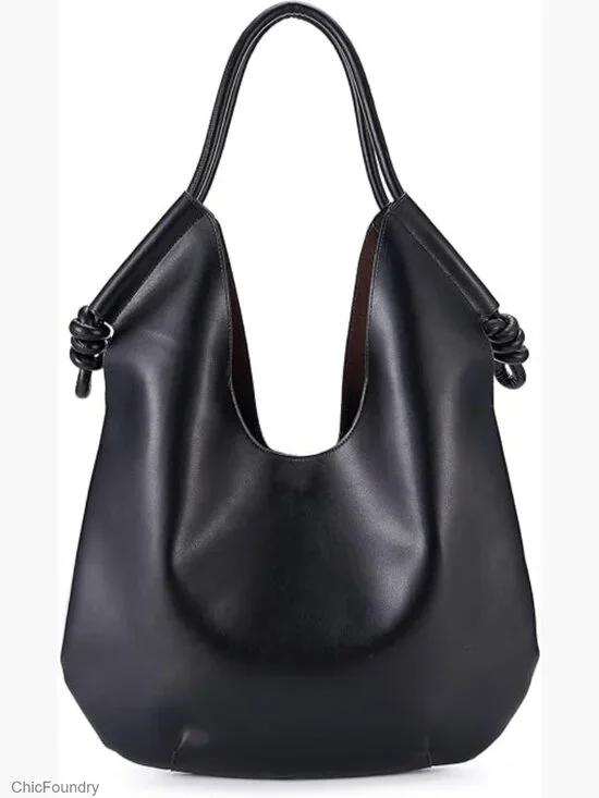 Large Hobo Tote Shoulder Handbag Faux Leather Satchel Work Travel