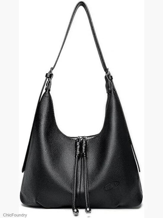 Ultra Soft Vegan Leather Slouchy Hobo Shoulder Bag Tote Crossbody