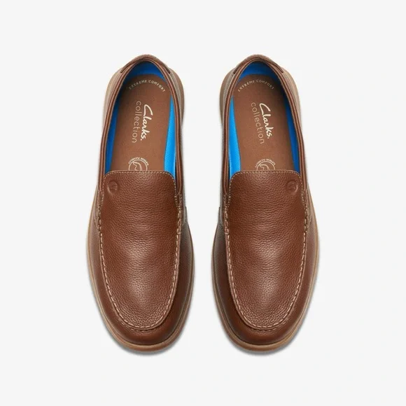 Clarks Men's Brown Loafers NWOT see pics and description for blemishes