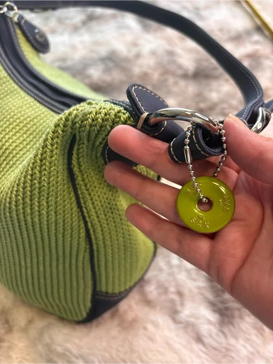 The Sak Green and Yellow Printed Interior Hobo
