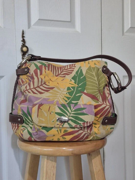 🌴 Relic palm leaf canvas beach bag tote