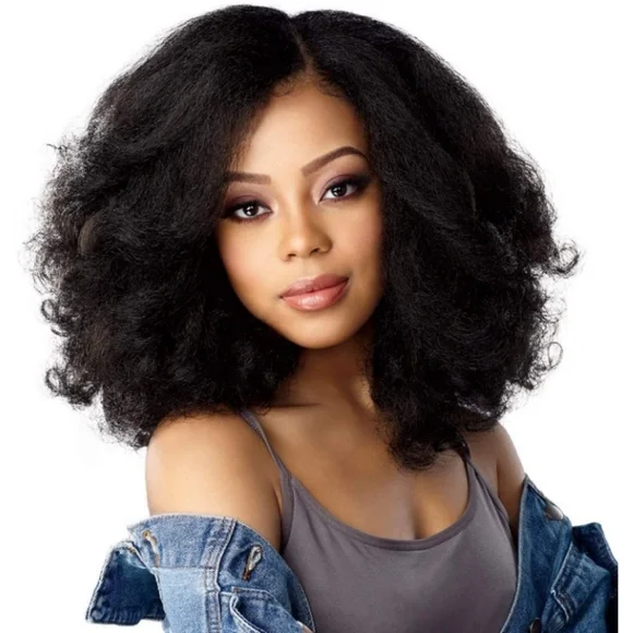Blooming Hair Lace Front Synthetic Kinky W…