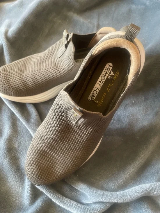 Skechers Vapor Foam Covert Shoes Men Size 9 Slip On Comfort Walking  DARK GRAY