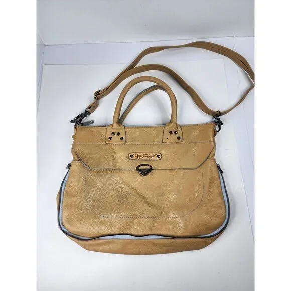 Cascina -‎ Made to Order - Pebble Grain Hobo Shoulder Bag Purse Brown Large