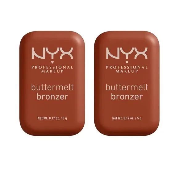 NYX Buttermelt Bronzer, BMB07.5 Butta Match 7.5 Deep Rich Warm 2 Pack