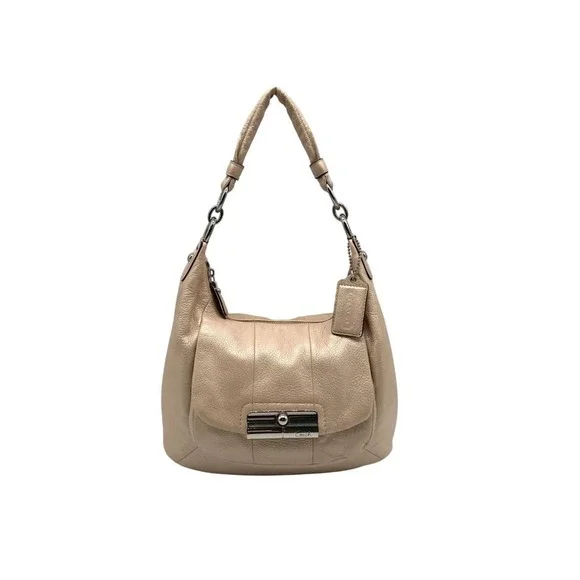 Coach Metallic‎ Gold Leather Kristin Hobo Shoulder Bag Purse Hardware 16808
