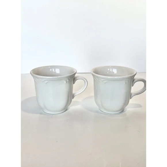 Pfaltzgraff  Filigree Pattern Tea Coffee Cups  Set‎ of 2