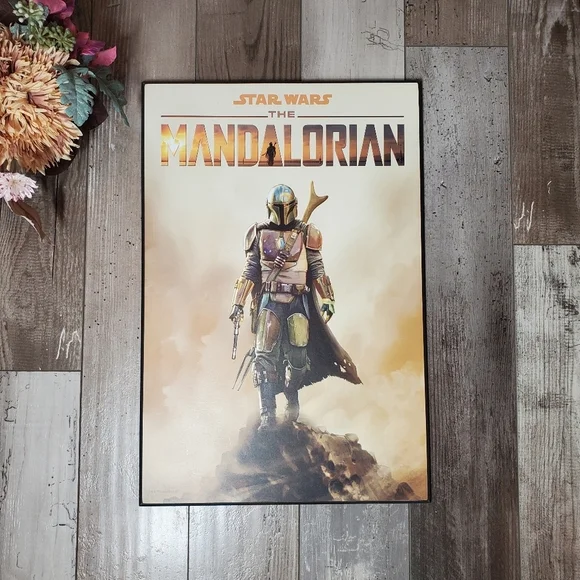 Star Wars The Mandalorian Hanging Wall Art Picture Hobby Lobby NEW