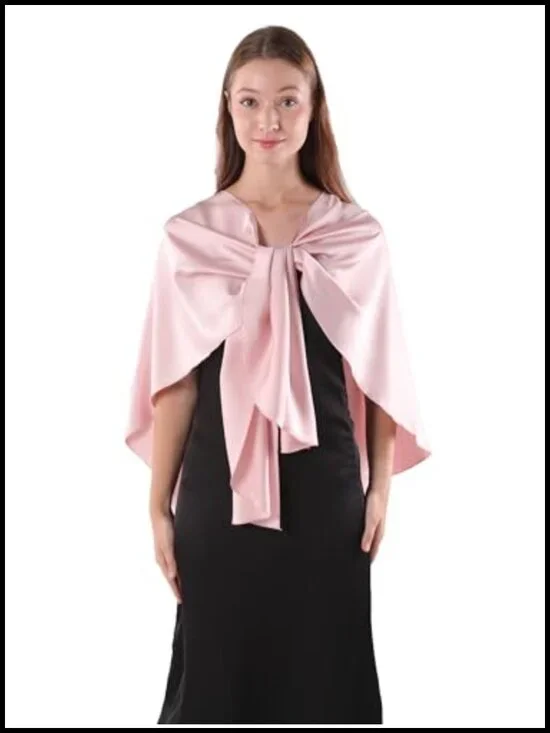 Elegant Stain Wraps for Evening Dresses Wedding Party Scarf Bridal Cover Up