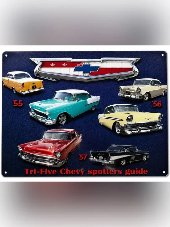 NEW Tri-Five Chevy Metal Sign