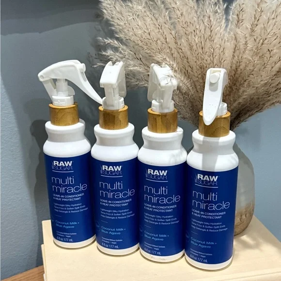 4-x Raw Sugar Multi Miracle Leave‎ In Conditioner