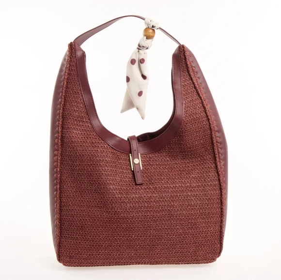 NEW Steve Madden Straw Hobo Handbag