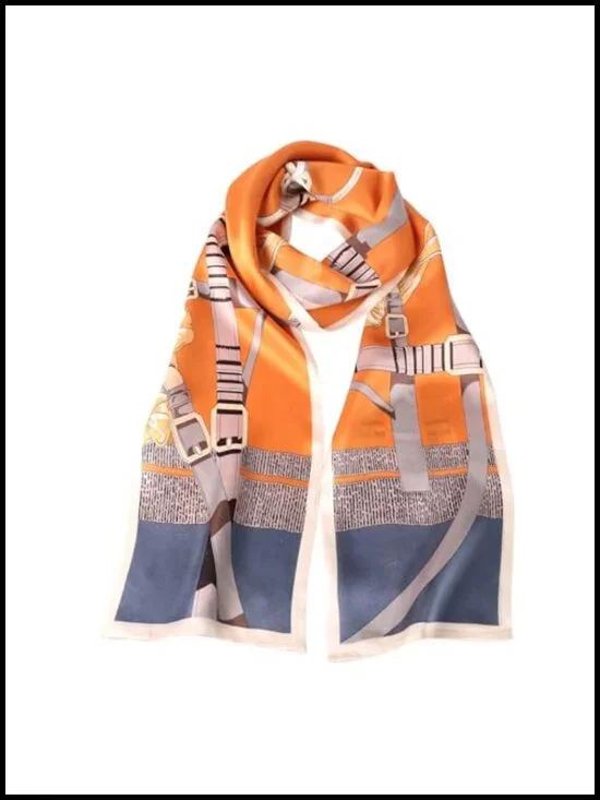 100% Mulberry Silk Long Scarf - 59