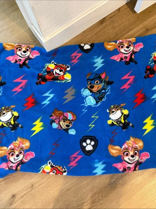 Paw Patrol Blue Character Fleece Blanket/Throw