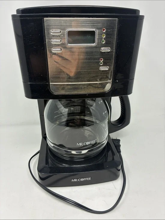 Mr. Coffee Black Programmable 12-Cup Drip Coffee Maker
