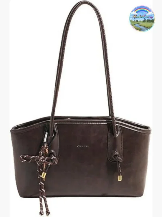 Vintage Suede Quilted Hobo Shoulder Bag with Top Handle Y2k Fall Purse