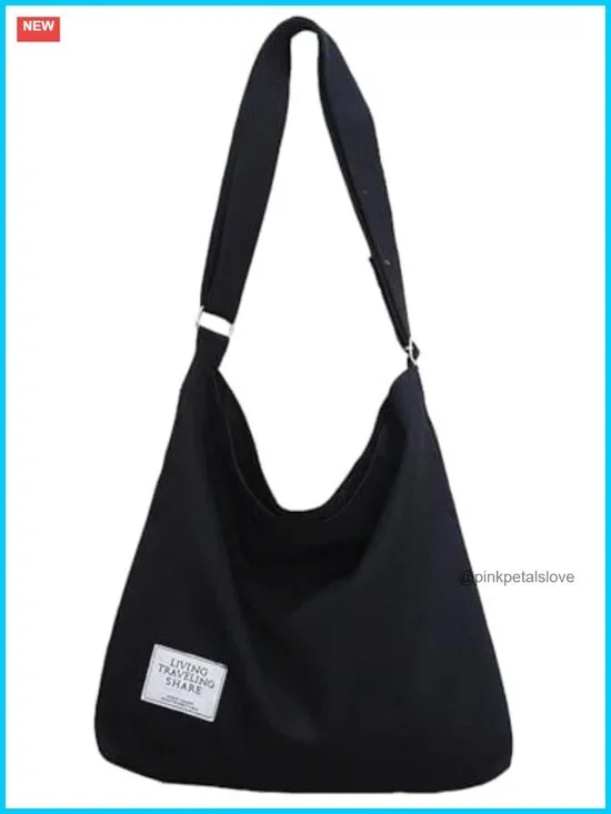 Retro Canvas Hobo Crossbody Shoulder Bag Large Capacity Tote