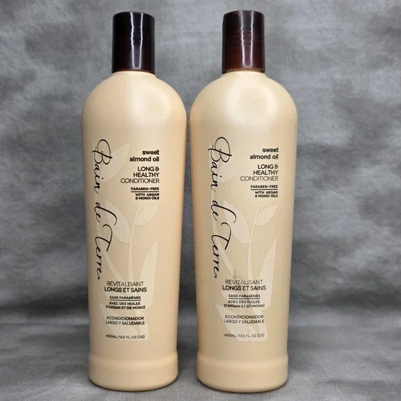 (X2) Bain De Terre‎ Long & Healthy Conditioner 13.5 oz Sweet Almond & Argan Oil