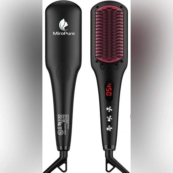 MiroPure Black Hair Straightening Brush