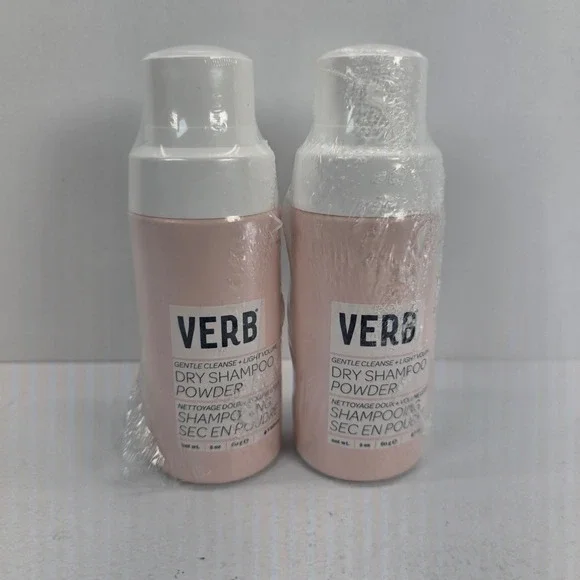 Lot of 2 Verb Dry‎ Shampoo Powder 2oz Gentle Cleanse Light Volume New Sealed