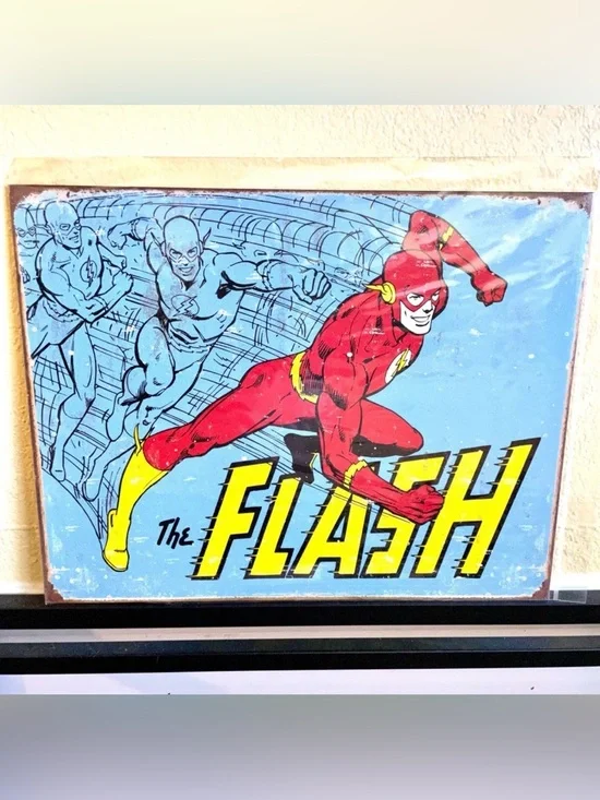 NEW The Flash Metal Sign