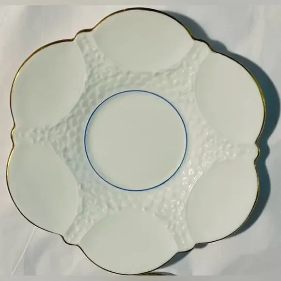 Aynsley England bone chine saucers late 1800-early 1900s set of 3 in excellent