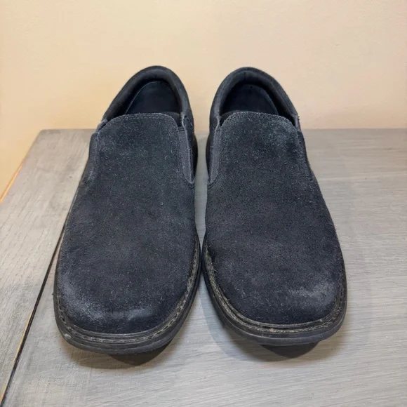 Merrell World Vue Moc Men's Size 9.5 Black‎ Suede Slip-on Sneaker Loafer J94037
