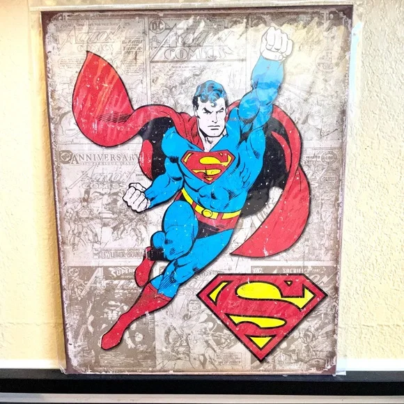 NEW Superman Metal Sign