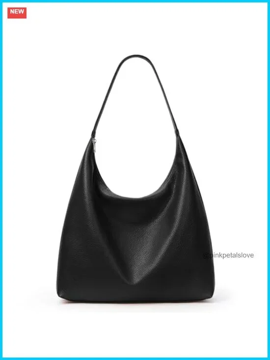 Vegan Leather Hobo Tote Bag with Zipper Closure Large Capacity Work Bag