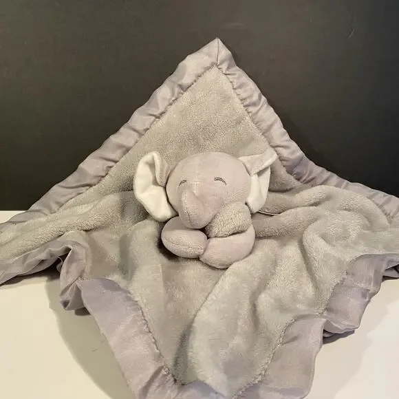 Carter's Gray Elephant Plush Lovey Baby Security Blanket
