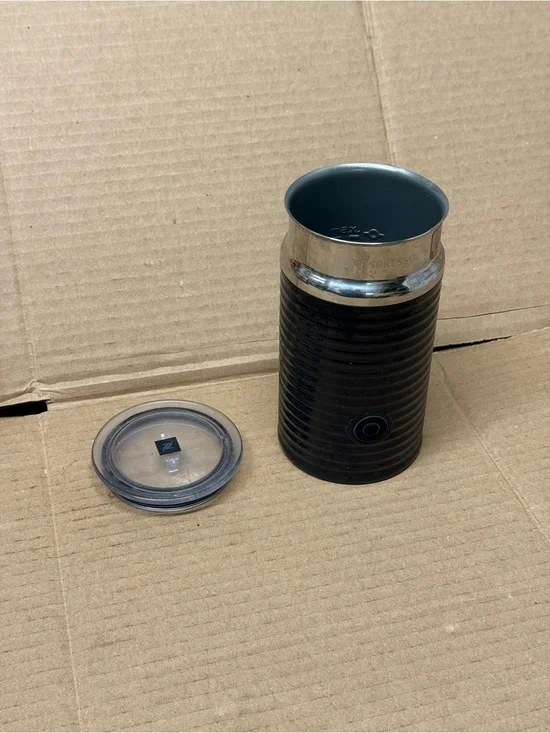 Nespresso Milk Frother with Lid and Whisk