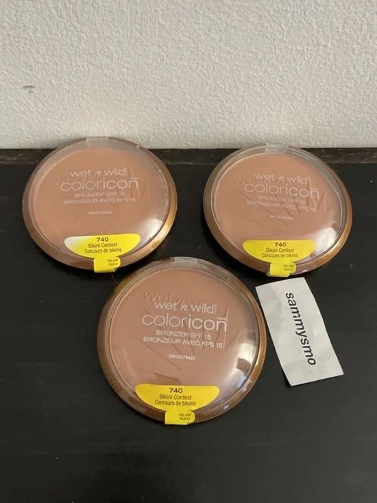 Wet N Wild Coloricon Bronzer 740 Bikini Contest 0.46 oz 08/2018 x3