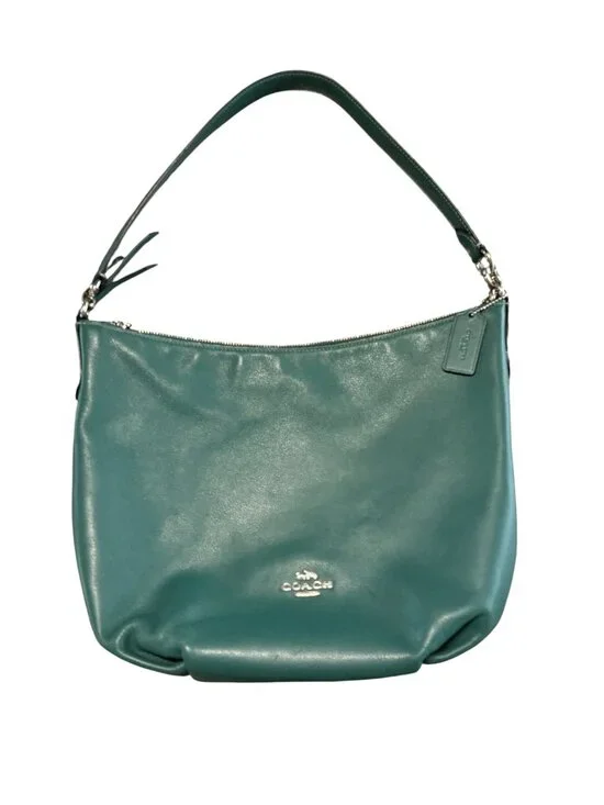 Coach Small Skylar Hobo Pebbled Leather Shoulder Bag Dark Turquoise