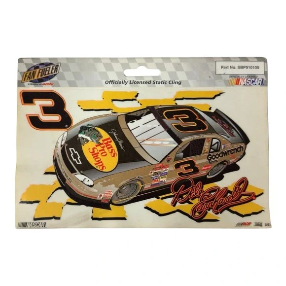 Dale Earnhardt Bass Pro Shops Static Cling Window Decal Nascar‎