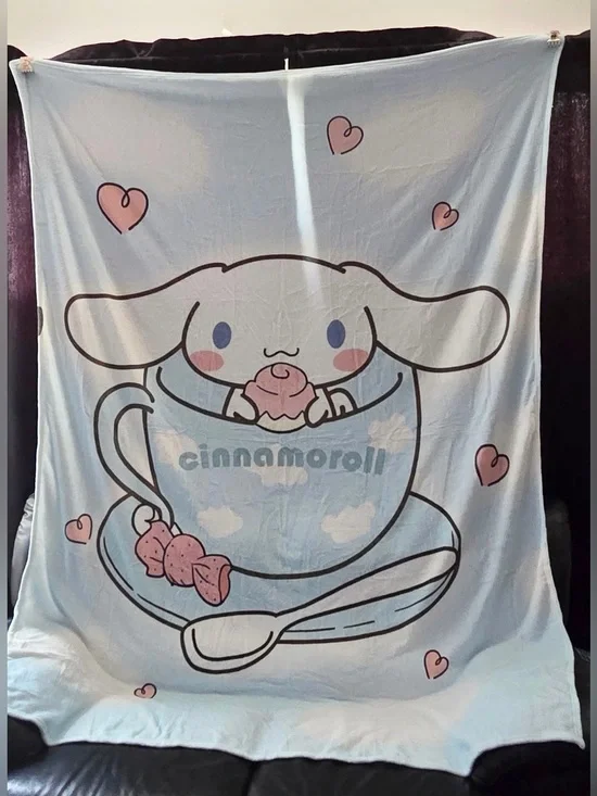 🩵NWOT Cinnamoroll Light Blue Blanket/throw