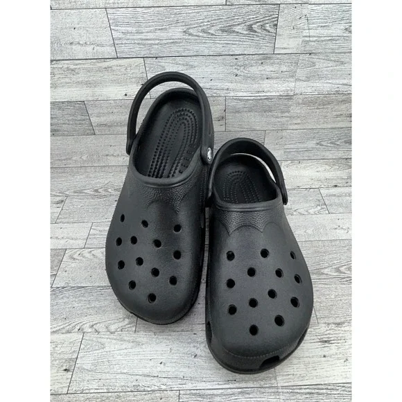 Crocs Classic‎ Clogs Black Mens 10-11 Womens 12-14 XL Slip On Comfort Shoes