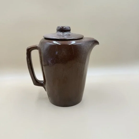 Frankoma 5T Teapot Coffee Pot Vase Decor Mid Century MCM Rustic Primitive