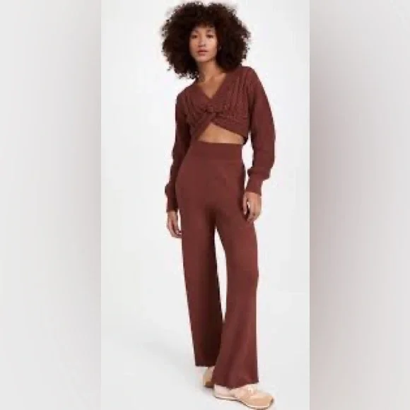 New FREE PEOPLE sweater set: sweater and pants 393J 267