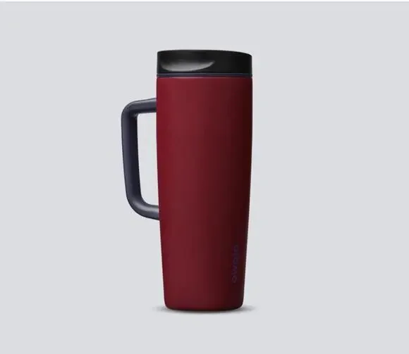 Owala 24oz SmoothSip Slider Tumbler with Handle - burgundy bay - new in box