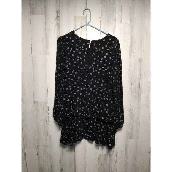 Free People Beck Mini Tunic Dress Womens Size Small