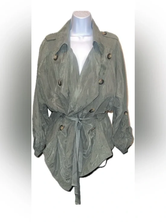 Free People Army Green Utility Jacket | Cupro NWOT SP (Runs Oversized)