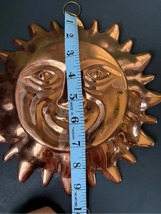 ODI Made in Korea Copper Sun Face Wall Hanging